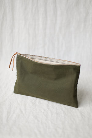 WWII era Salvaged Canvas Utility Pouch