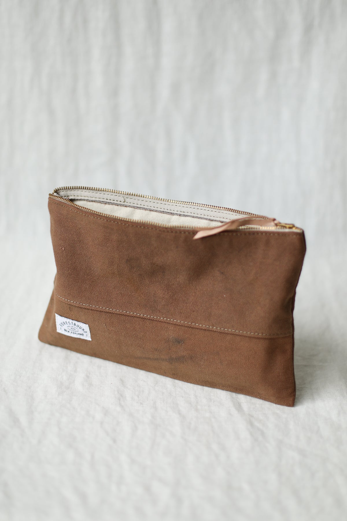 1950's era Salvaged Canvas Utility Pouch