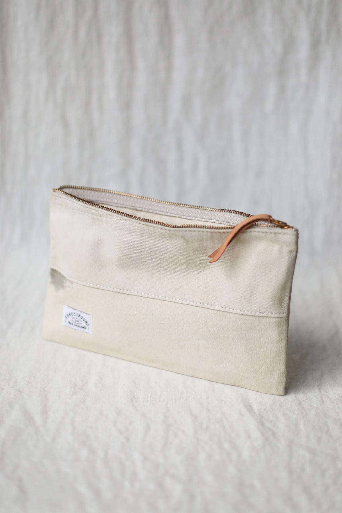 WWII era Salvaged Canvas Utility Pouch
