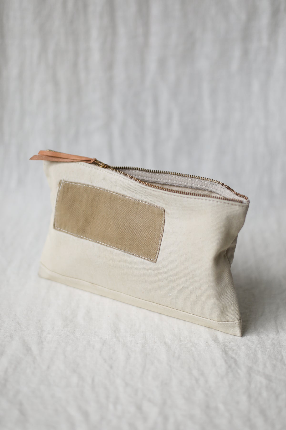 WWII era Salvaged Canvas Utility Pouch