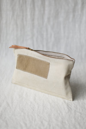 WWII era Salvaged Canvas Utility Pouch