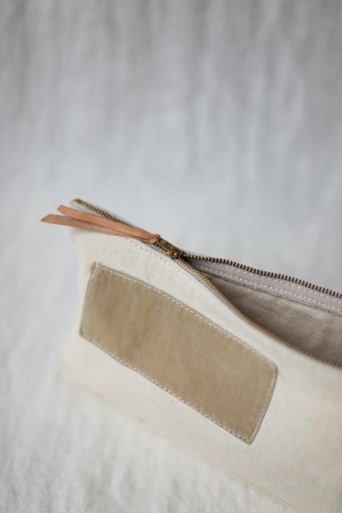 WWII era Salvaged Canvas Utility Pouch