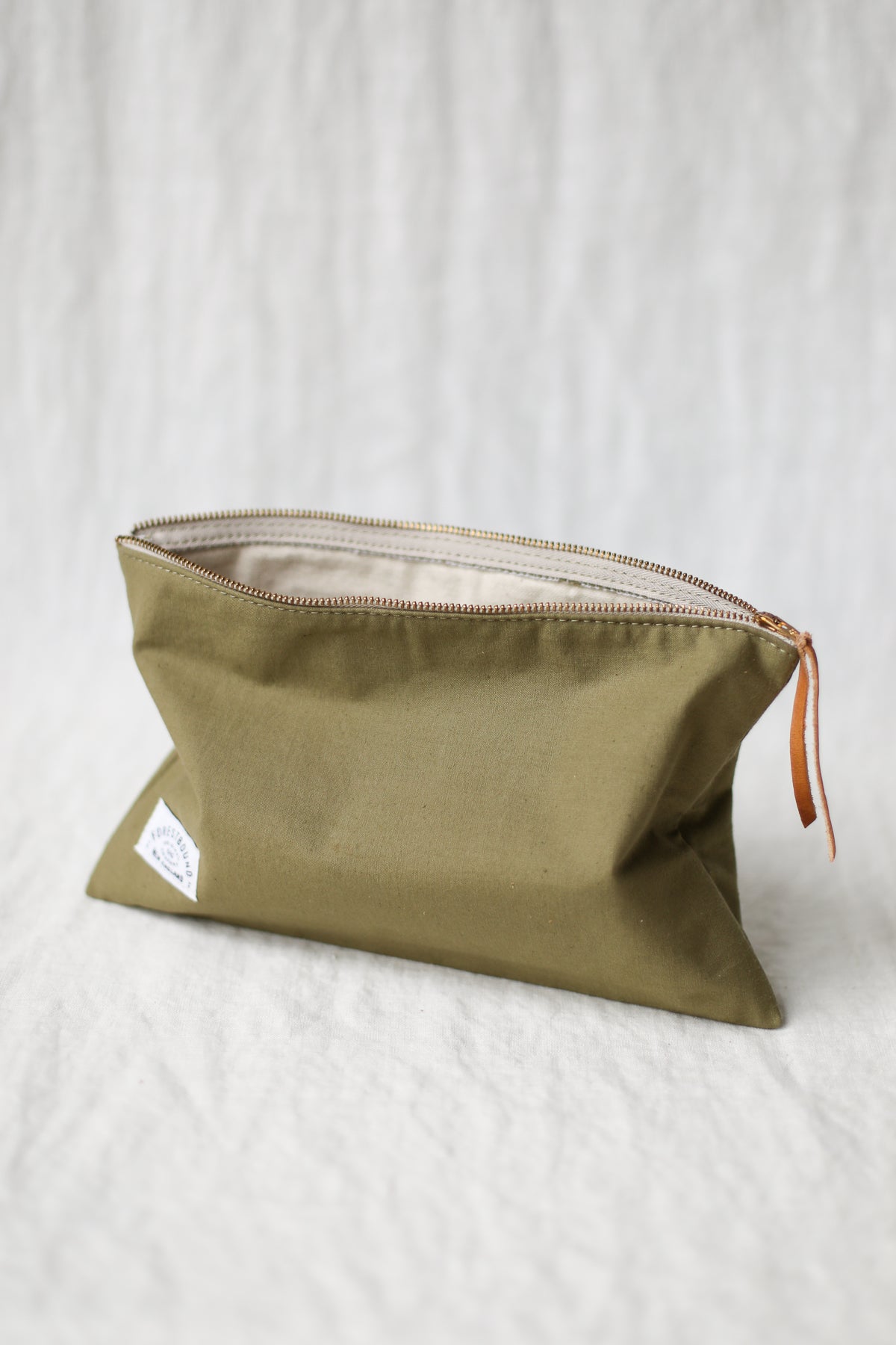 WWII era Salvaged Canvas Utility Pouch