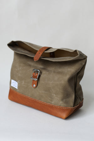 Roll Top Dopp Kit - Waxed Canvas