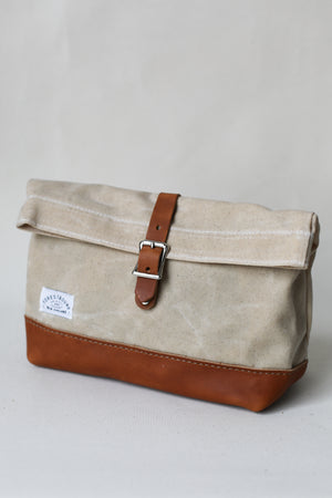 Roll Top Dopp Kit - Waxed Canvas