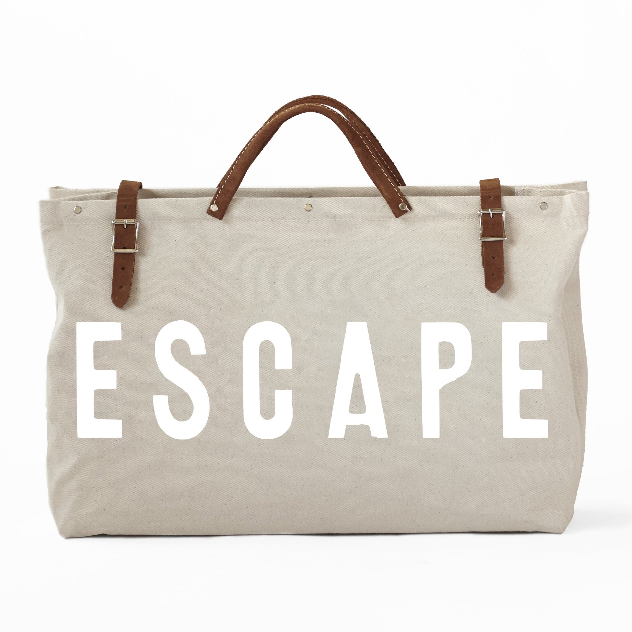 LIMITED EDITION - Forestbound ESCAPE Canvas Utility Bag, White on White