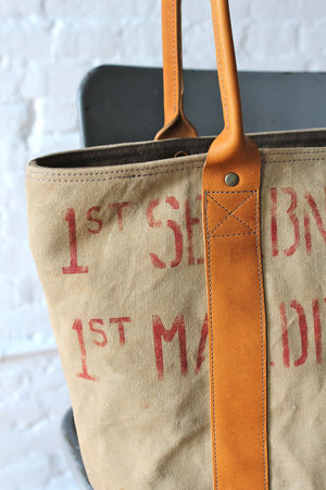 WWII era Canvas Carryall