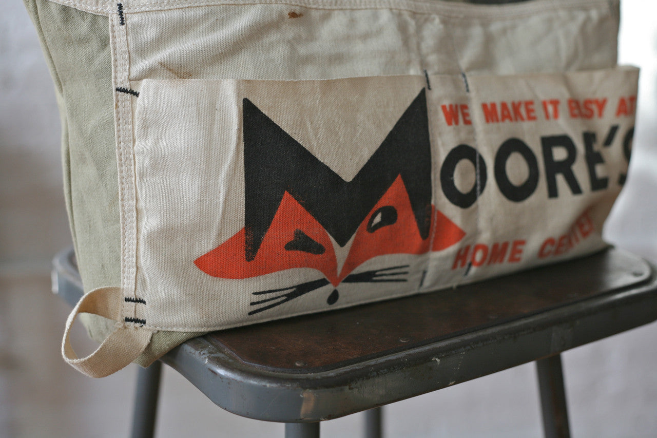 WWII era Canvas & Work Apron Tote Bag