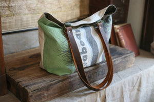 1950's era Farm Feedsack Tote Bag - SOLD