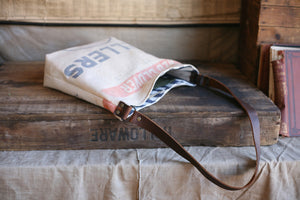 1940's era Feedsack Side Bag - SOLD