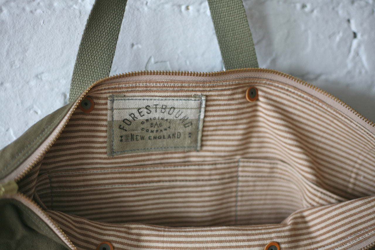 WWII era Canvas Weekend Bag