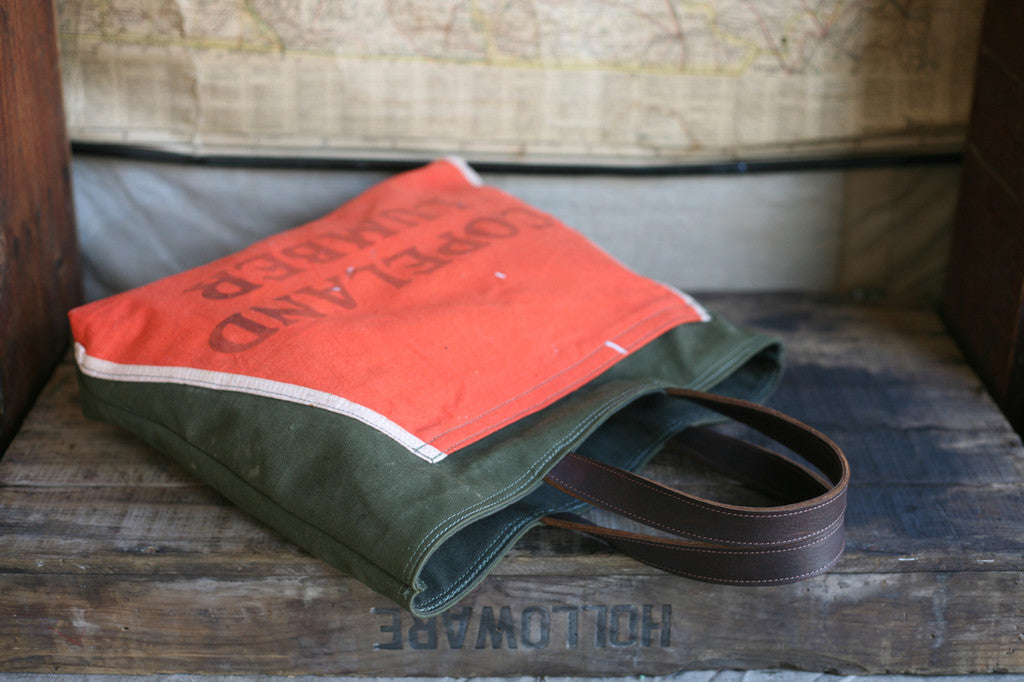 WWII era Canvas & 1950's Work Apron Carryall - SOLD