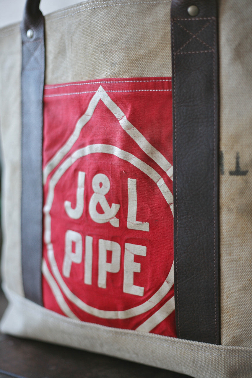 WWII era Sea Bag & Cotton Carryall