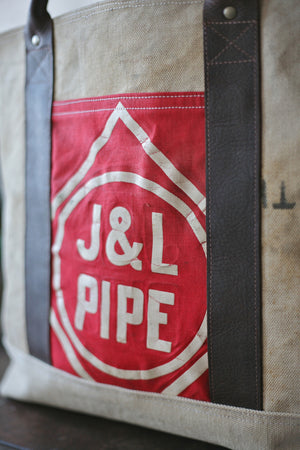 WWII era Sea Bag & Cotton Carryall