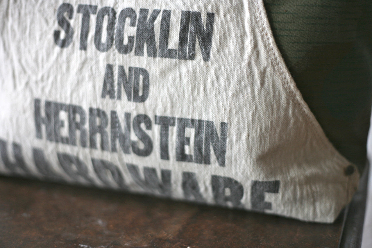 WWII era Camo & Work Apron Tote Bag
