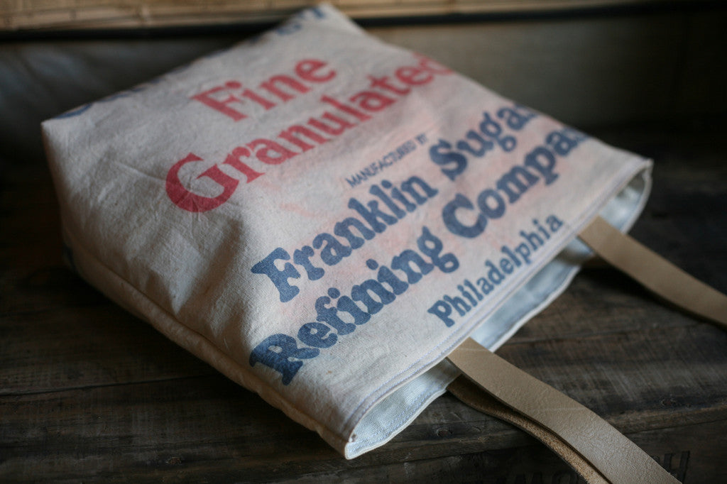 1950's era Farm Feedsack Tote Bag - SOLD