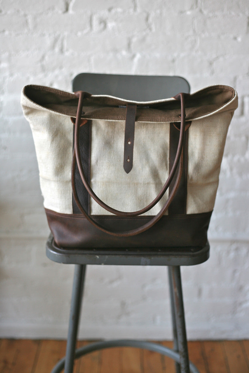 1940's era Linen Carryall