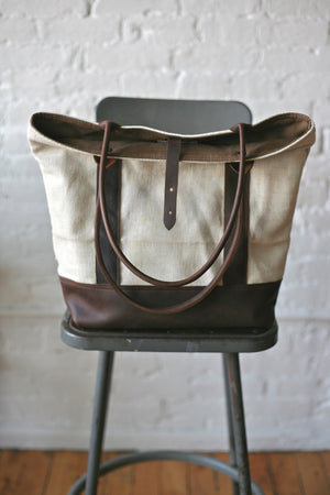 1940's era Linen Carryall