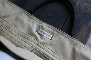 WWII era Canvas and Leather Carryall - SOLD