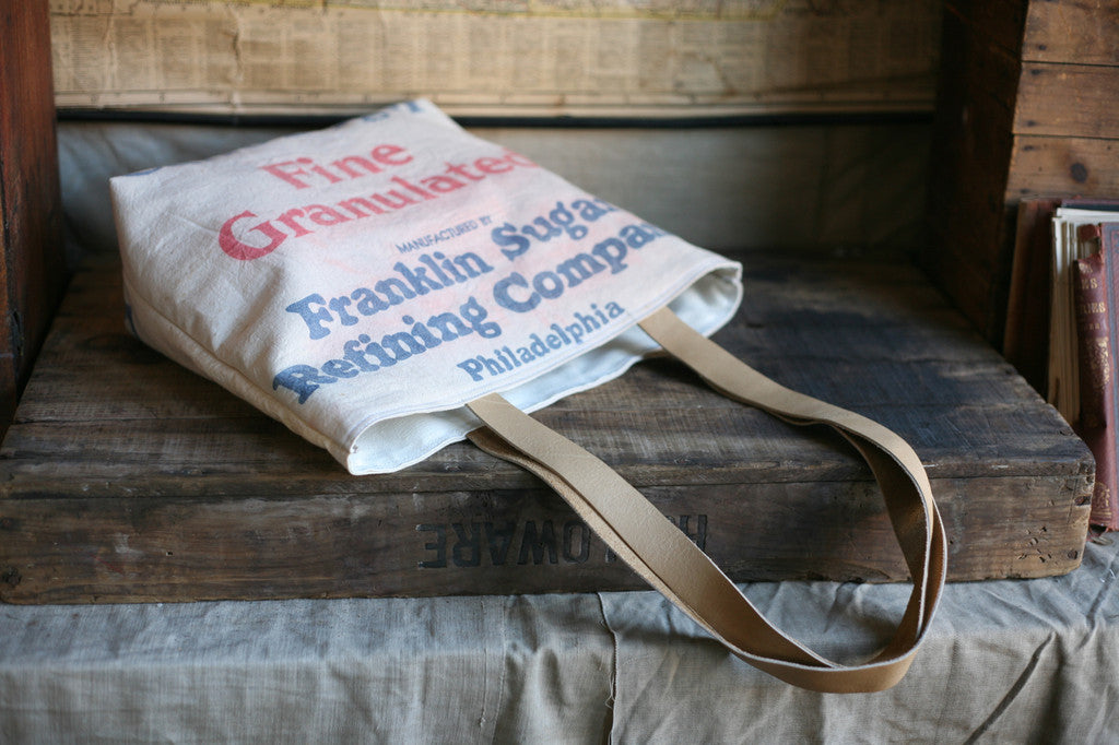 1950's era Farm Feedsack Tote Bag - SOLD