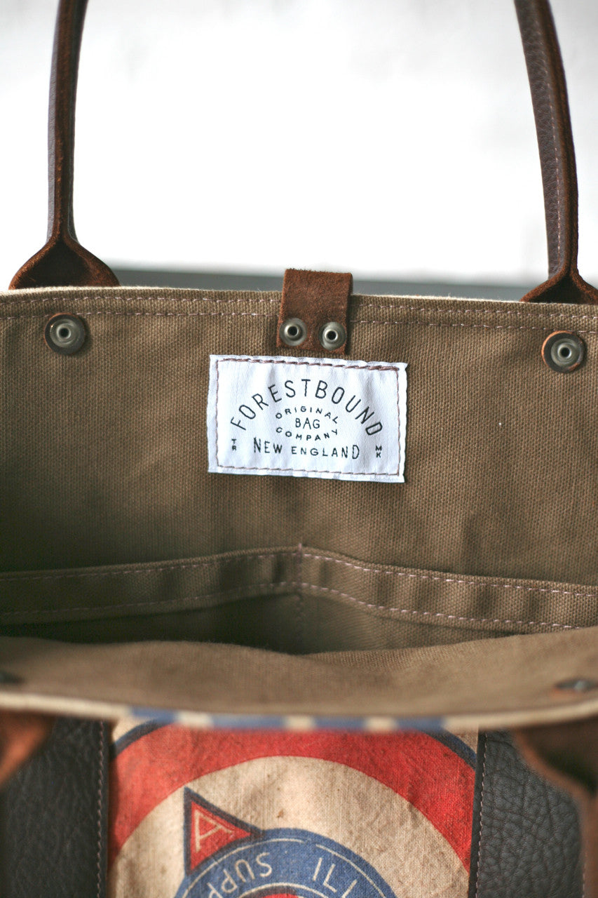 1940's era Feedsack Carryall