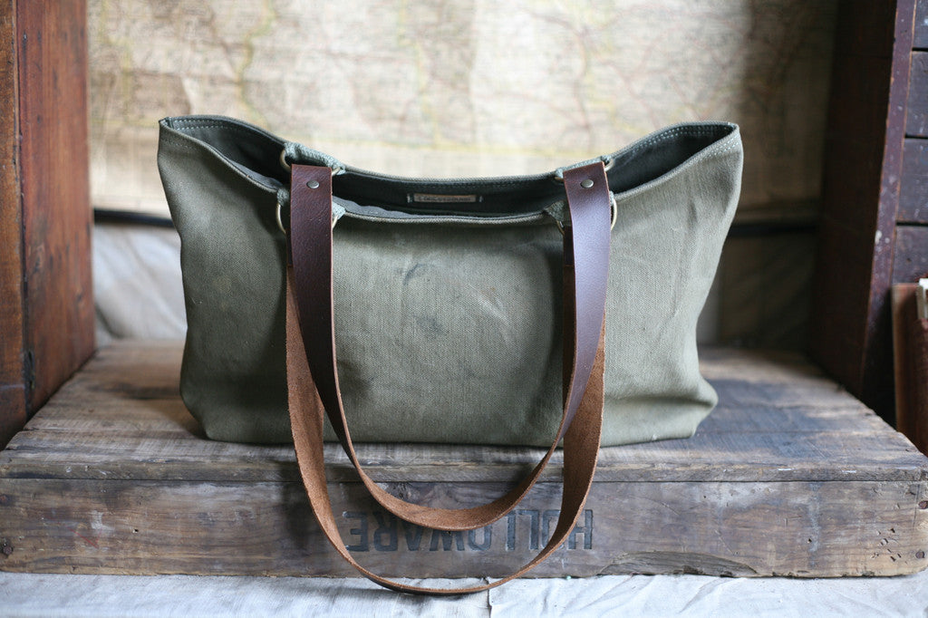 WWII era Canvas Tote Bag - SOLD