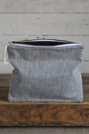 1950's era Striped Cotton Utility Pouch