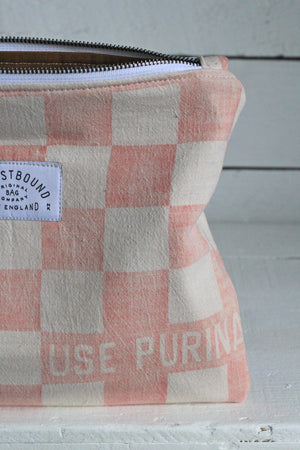 1950's era Farm Feedsack Utility Pouch