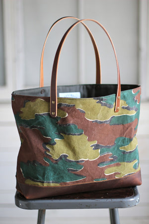 1950's era Jigsaw Pattern Camo Carryall