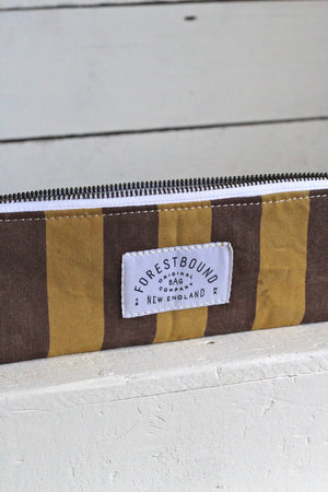 1940's era Striped Canvas Utility Pouch
