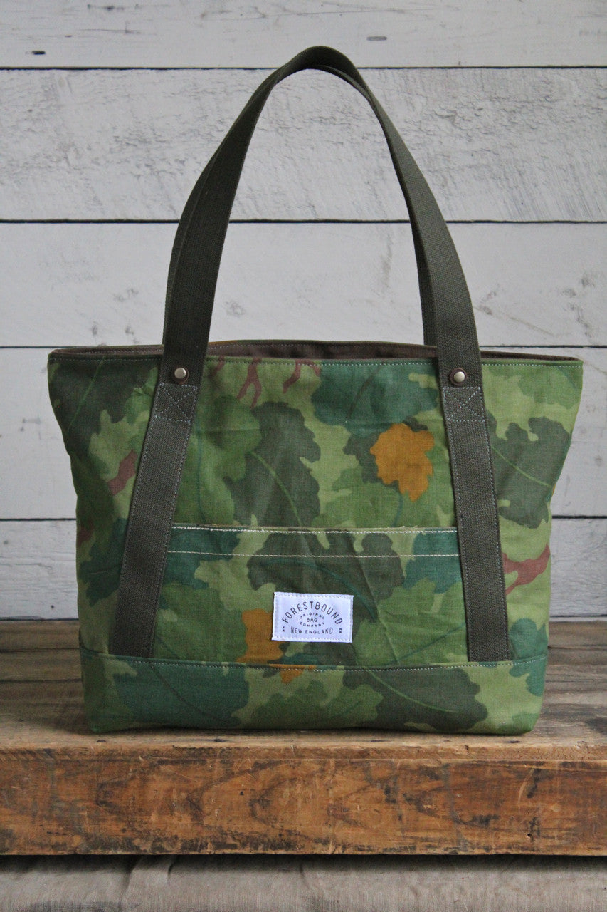 1950's era Leaf Pattern Camo Carryall