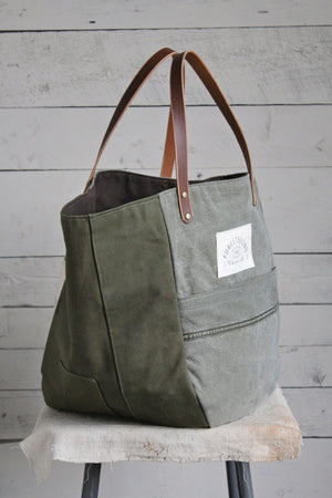 WWII Canvas & Work Apron Carryall