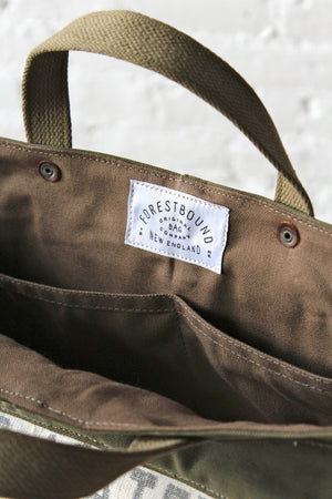 WWII era Canvas and Work Apron Tote Bag