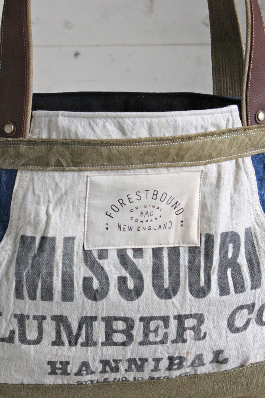 WWII era Denim & 1940's era Lumber Apron Carryall