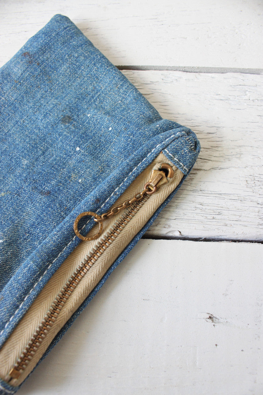 WWII era US Navy Denim Utility Pouch