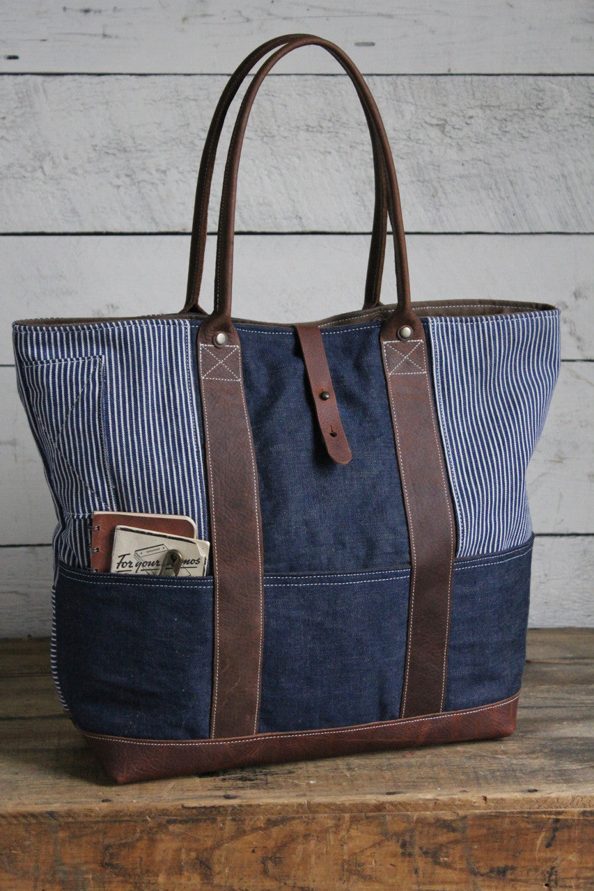 WWII era Denim & 1930's era Work Apron Carryall