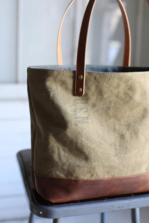 WWII era Canvas Carryall