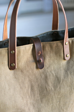 WWII era Canvas & Work Apron Carryall