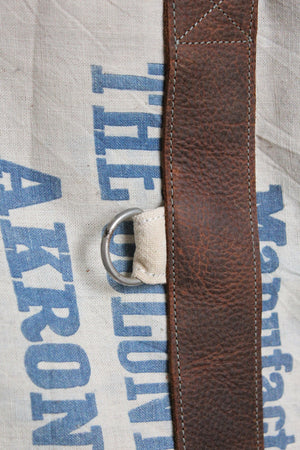 Extra Large 1950's era Salt Bag Carryall
