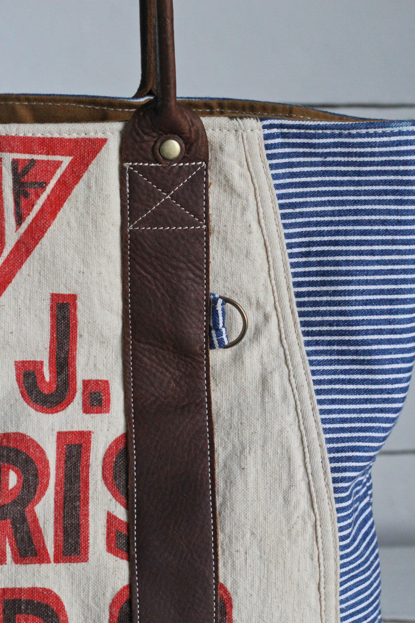 1930's era Striped Lumber Apron Carryall