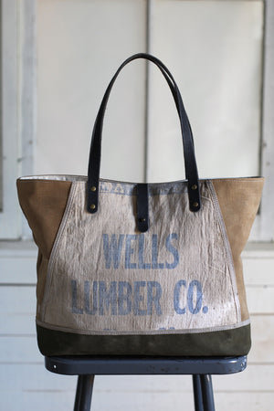 WWII era Canvas and Work Apron Carryall