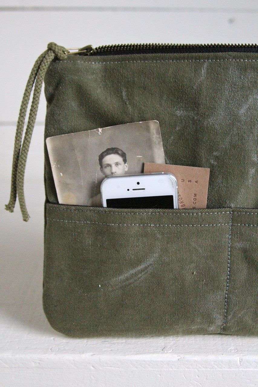 WWII era Canvas Pocket Utility Pouch