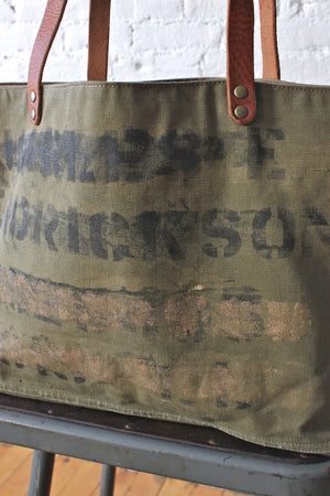 WWII era Military Canvas Tote Bag