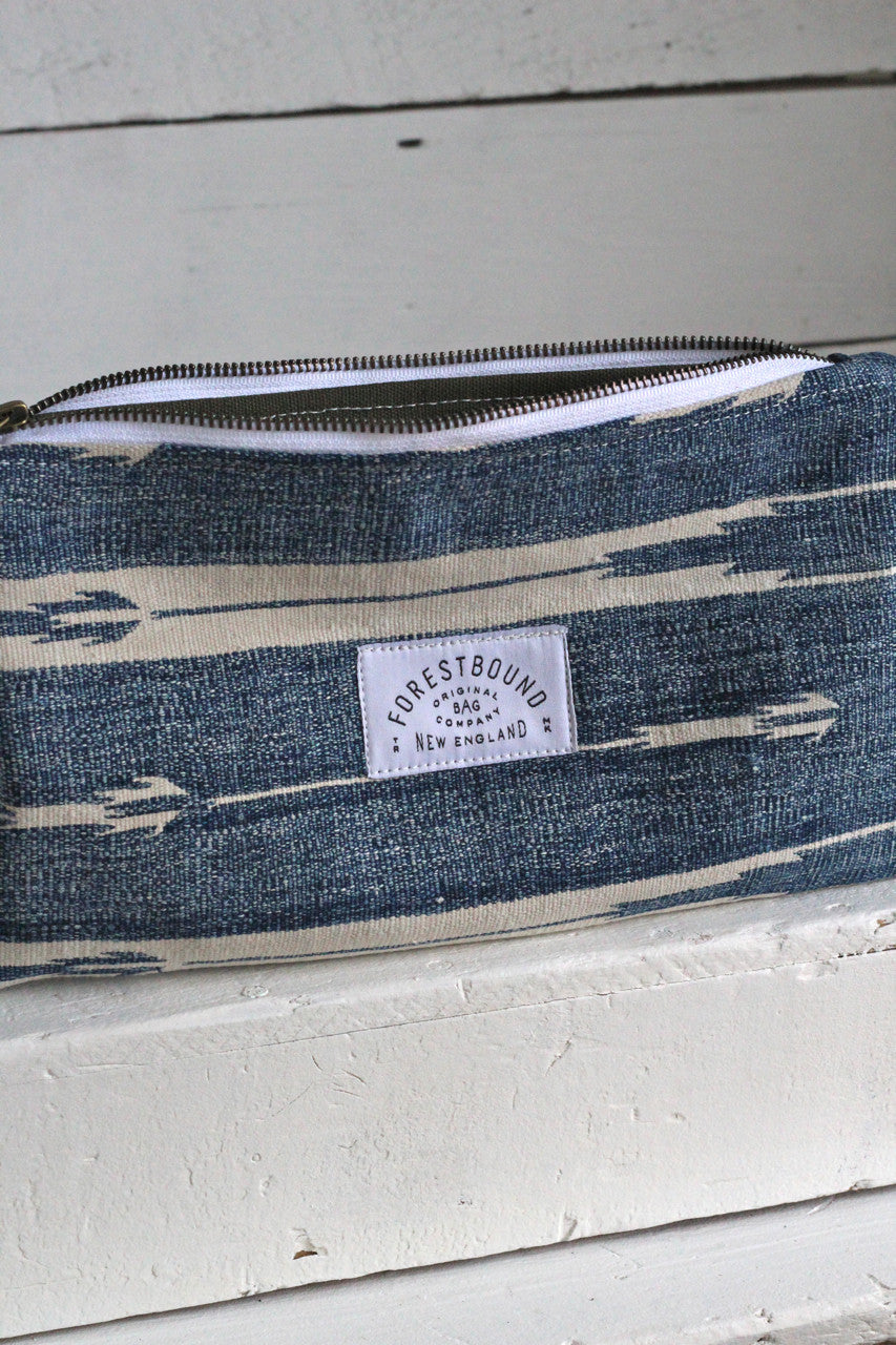 Indigo Dyed Cotton Utility Pouch