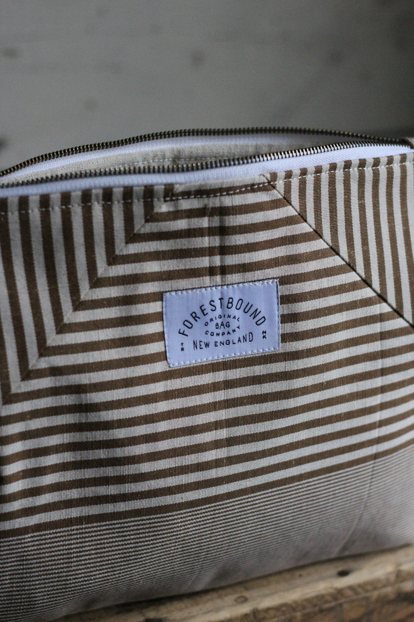 Deadstock Striped Canvas Utility Pouch