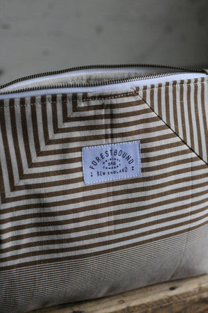 Deadstock Striped Canvas Utility Pouch