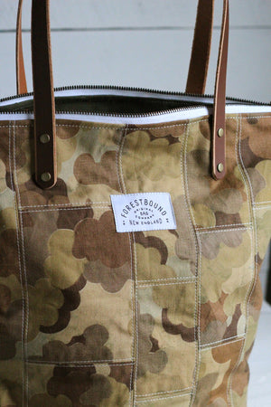 The Rambler Tote / 1950's era Cloud Camo