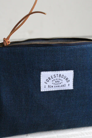 Early 1900's Indigo Dyed Hemp Utility Pouch