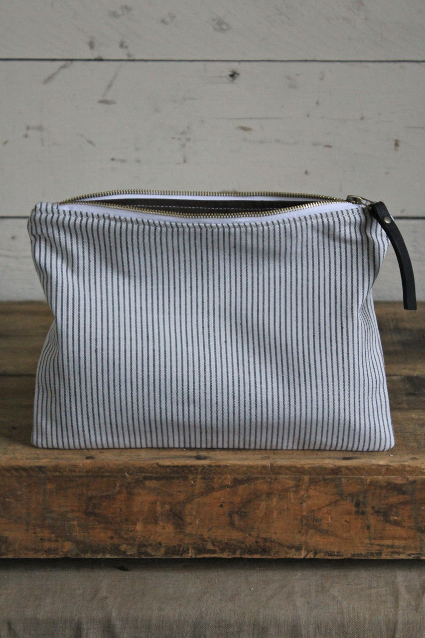 1950's era Striped Cotton Utility Pouch