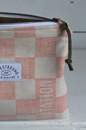 1950's era Farm Feedsack Utility Pouch